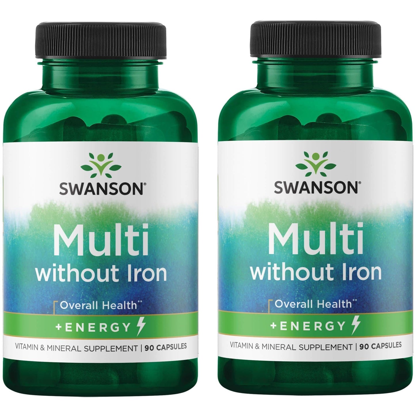 Swanson Active One Multivitamin Without Iron Capsule 2 Pack