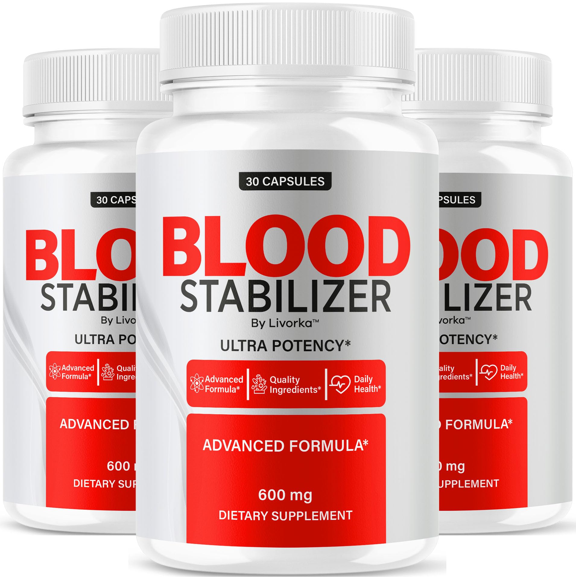 LIVORKA Blood Stabilizer Supplement Capsules, 90 Capsules