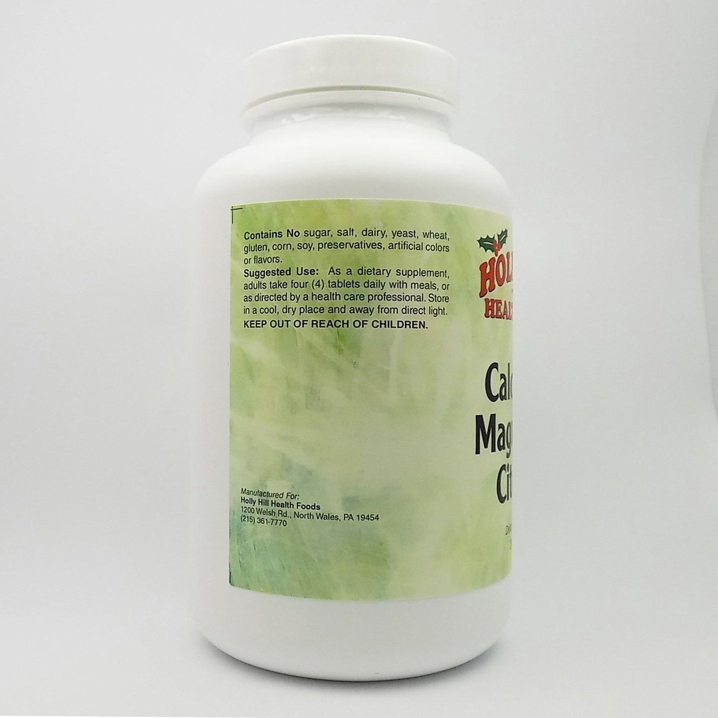 Holly Hill Health Foods Calcium and Magnesium Citrates Tablets 250