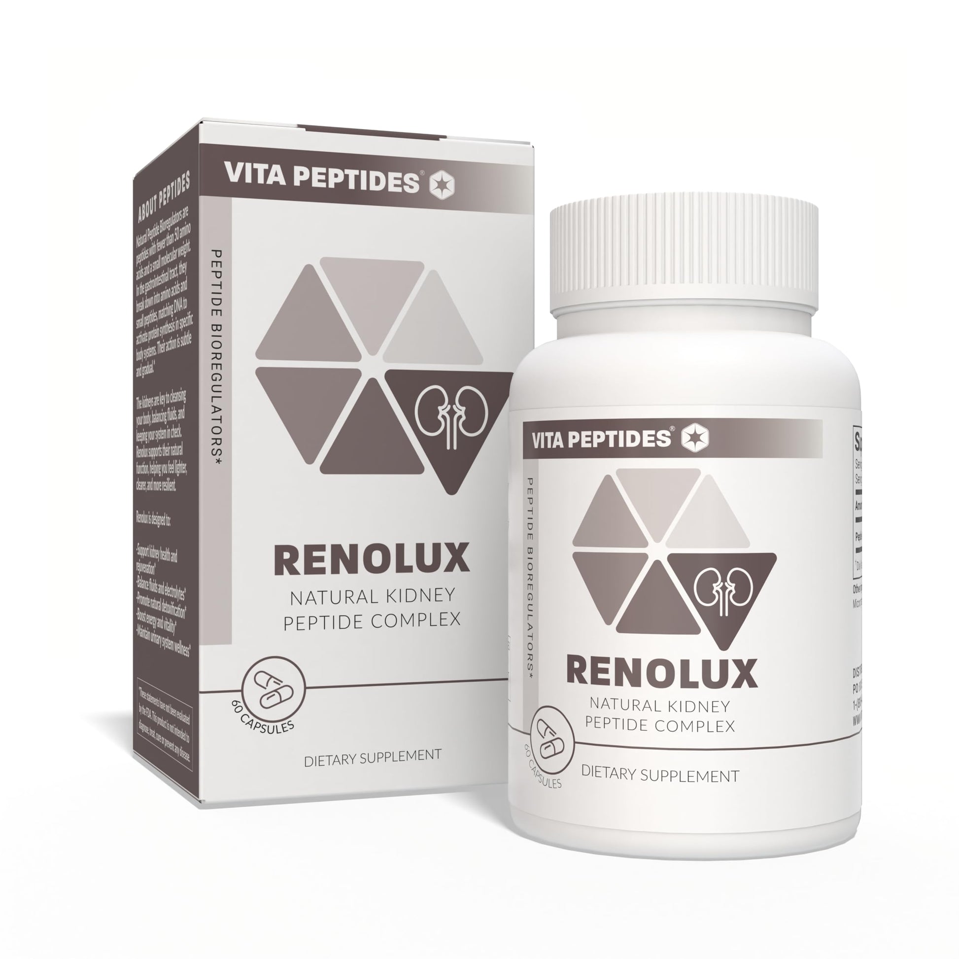Vita Peptides Renolux Kidney Natural Peptide Bioregulator 60 Capsules