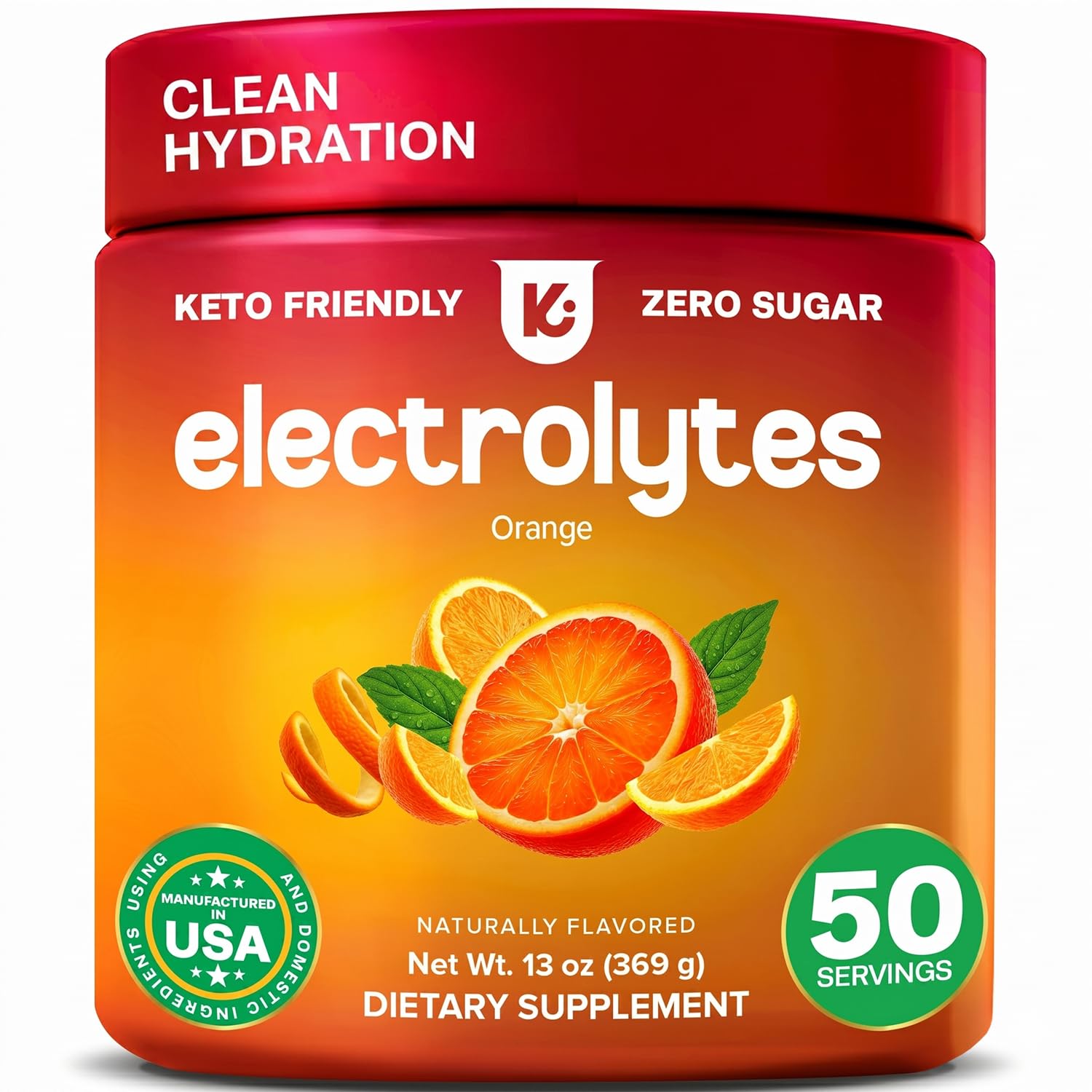 Keppi Electrolytes Powder Orange Flavor 13 Servings