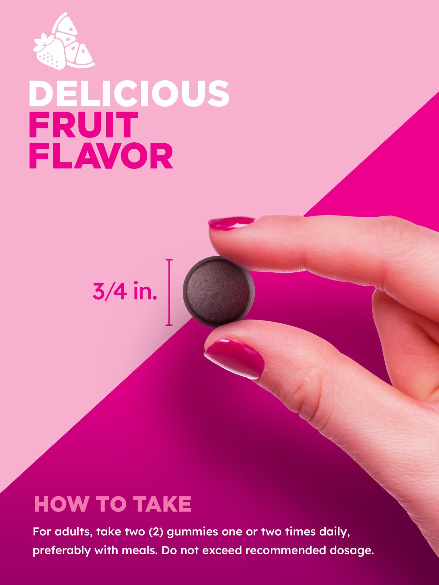 PINK Biotin Gummies for Women 60 Count