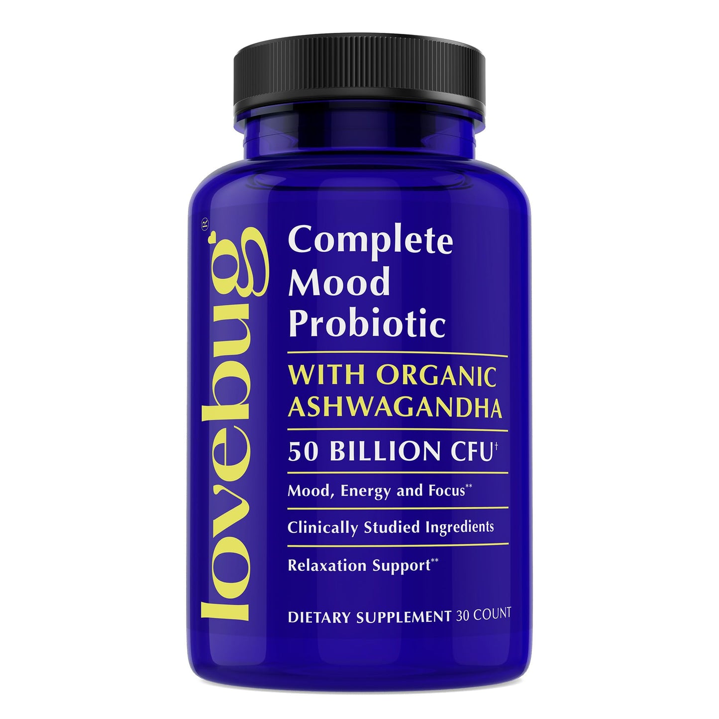 LOVEBUG Complete Mood Probiotic Capsule, 30 Count