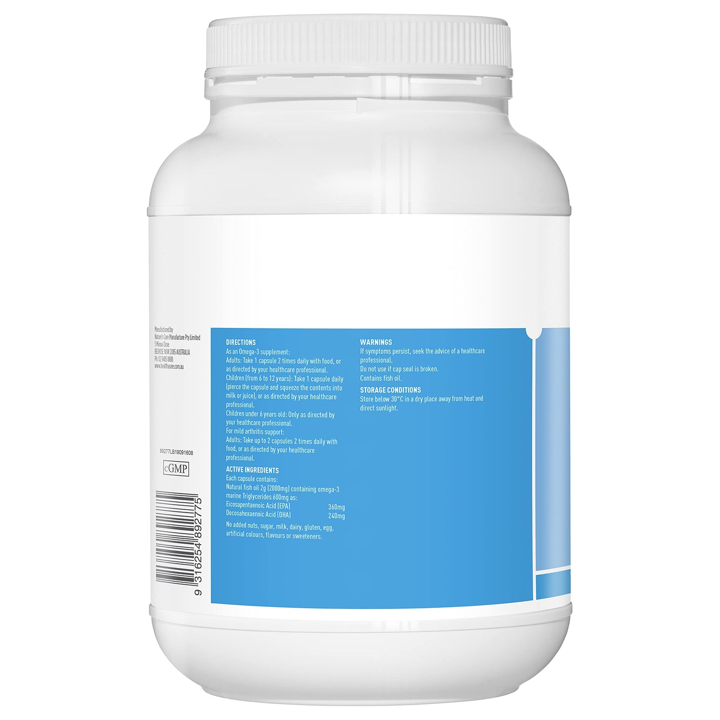 Healthy Care Odourless Fish Oil 2000mg Capsule 1