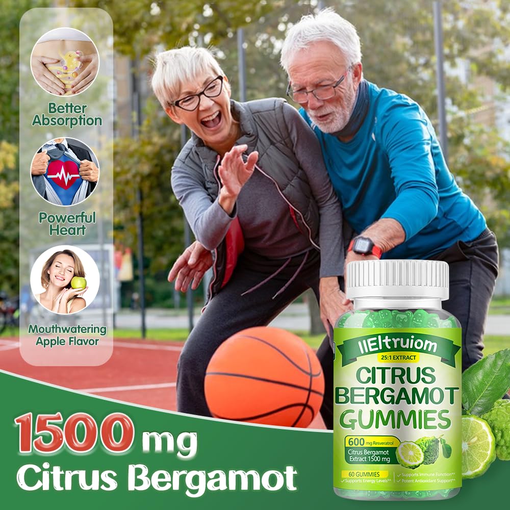 IIEltruiom Citrus Bergamot 1500mg Gummies, 60 Count