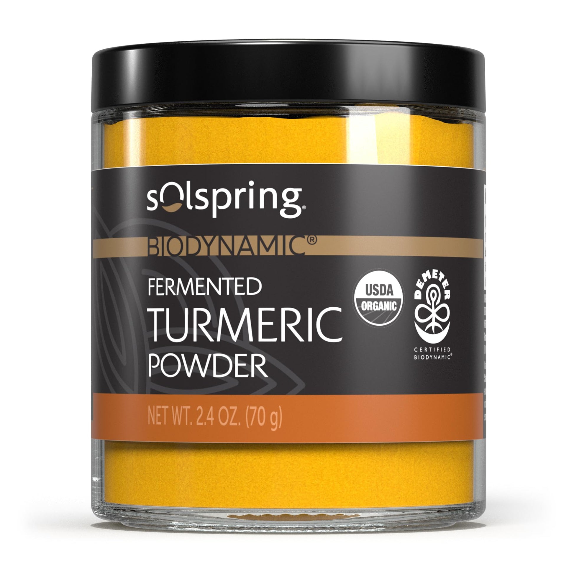 Dr. Mercola Solspring Fermented Turmeric Powder 2.4 oz, 50 Servings