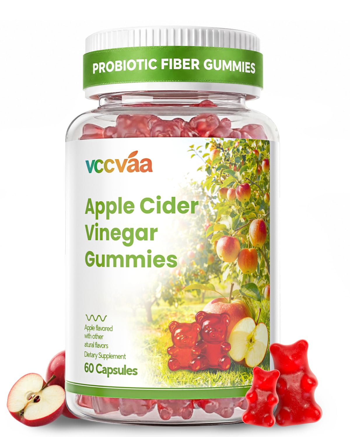 Vccvaa Probiotic Fiber Gummies Gummy 60 Count