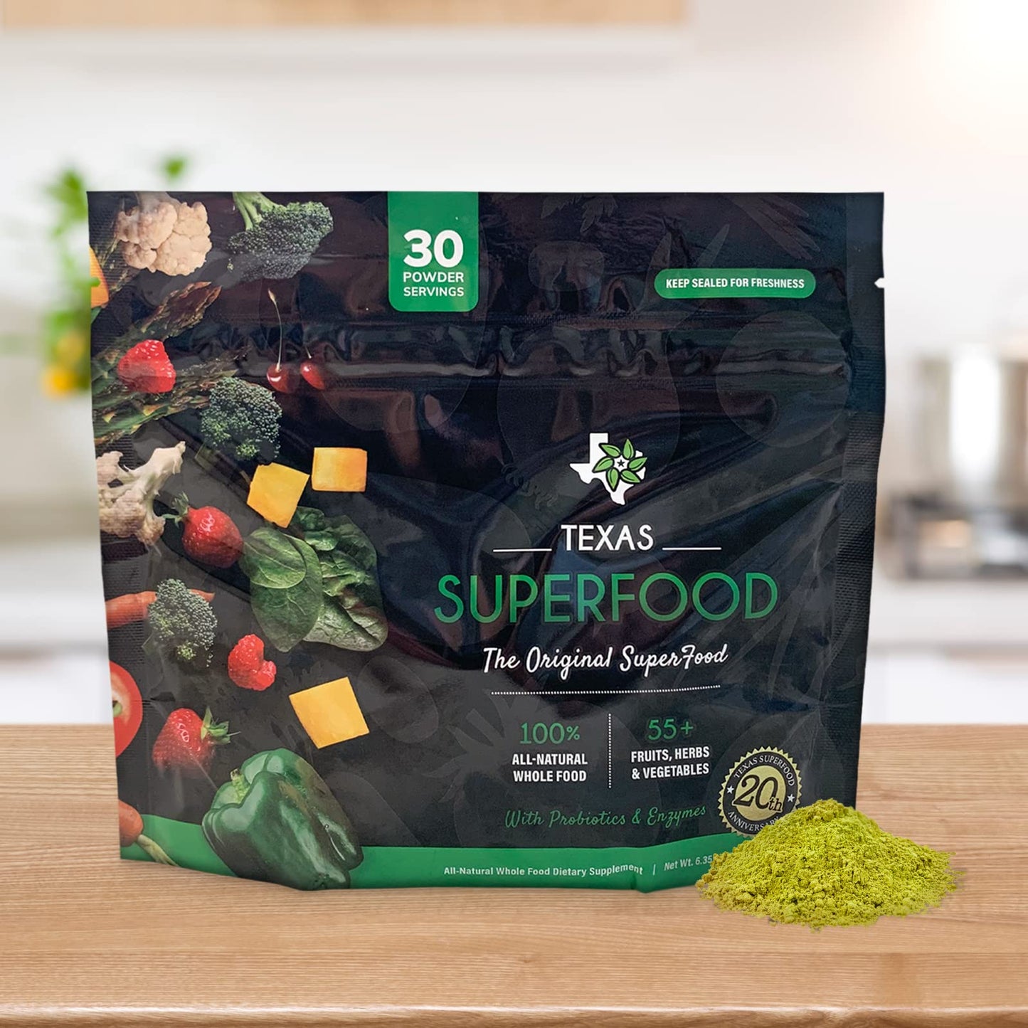 Texas SuperFood Original Superfood Powder, 6.3 Ounce