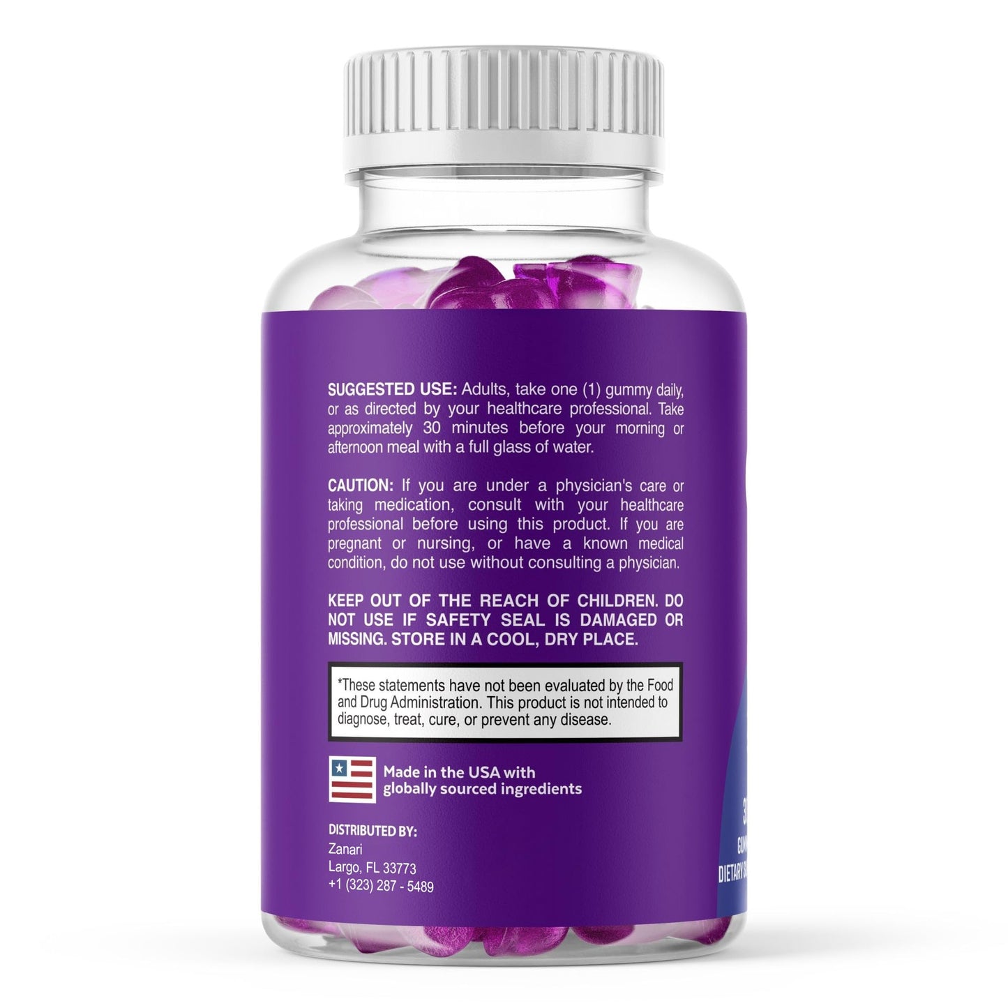 Valdivia Zanari Gummies 60 Gummies