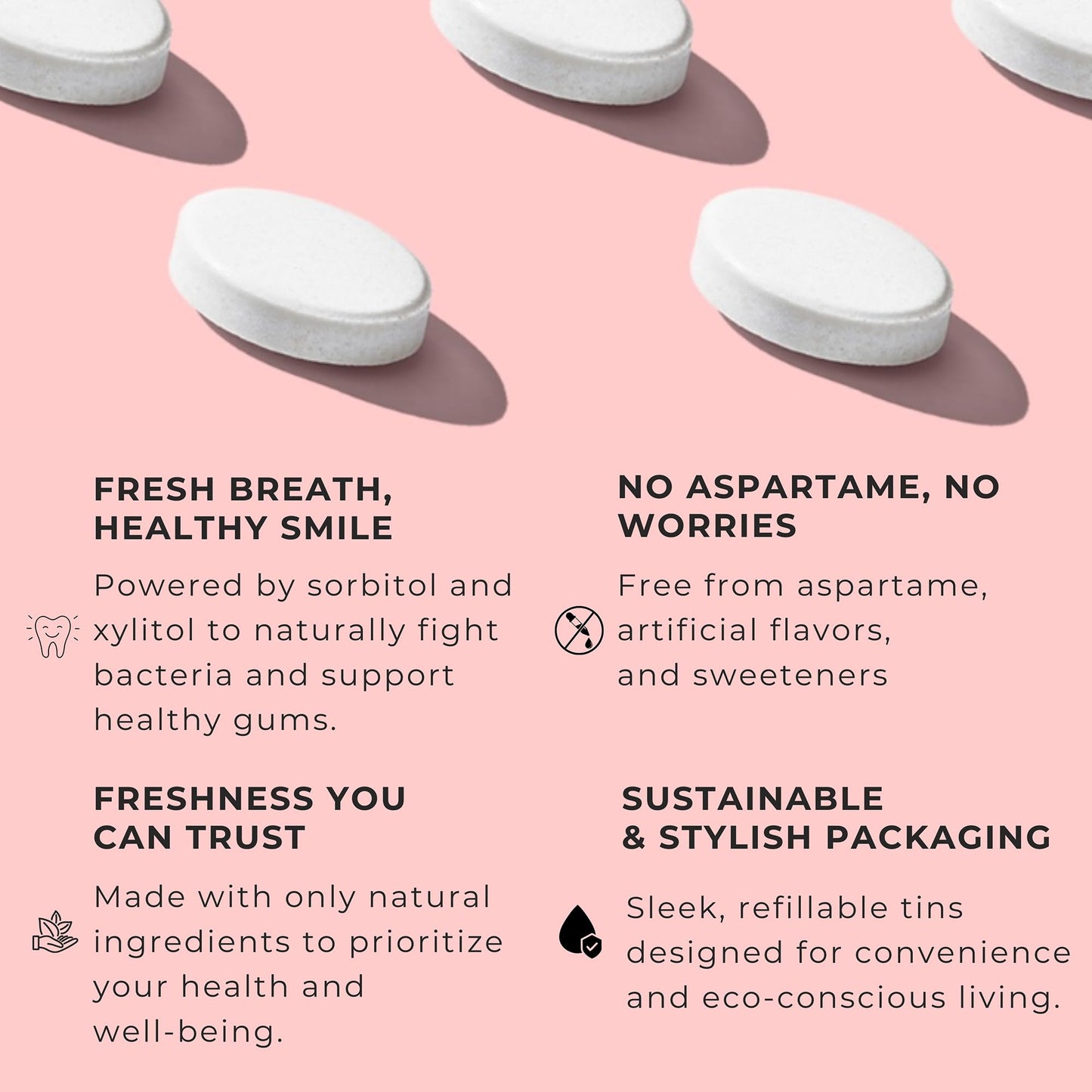 NOOZ Better Smile Mints 180 Tablets