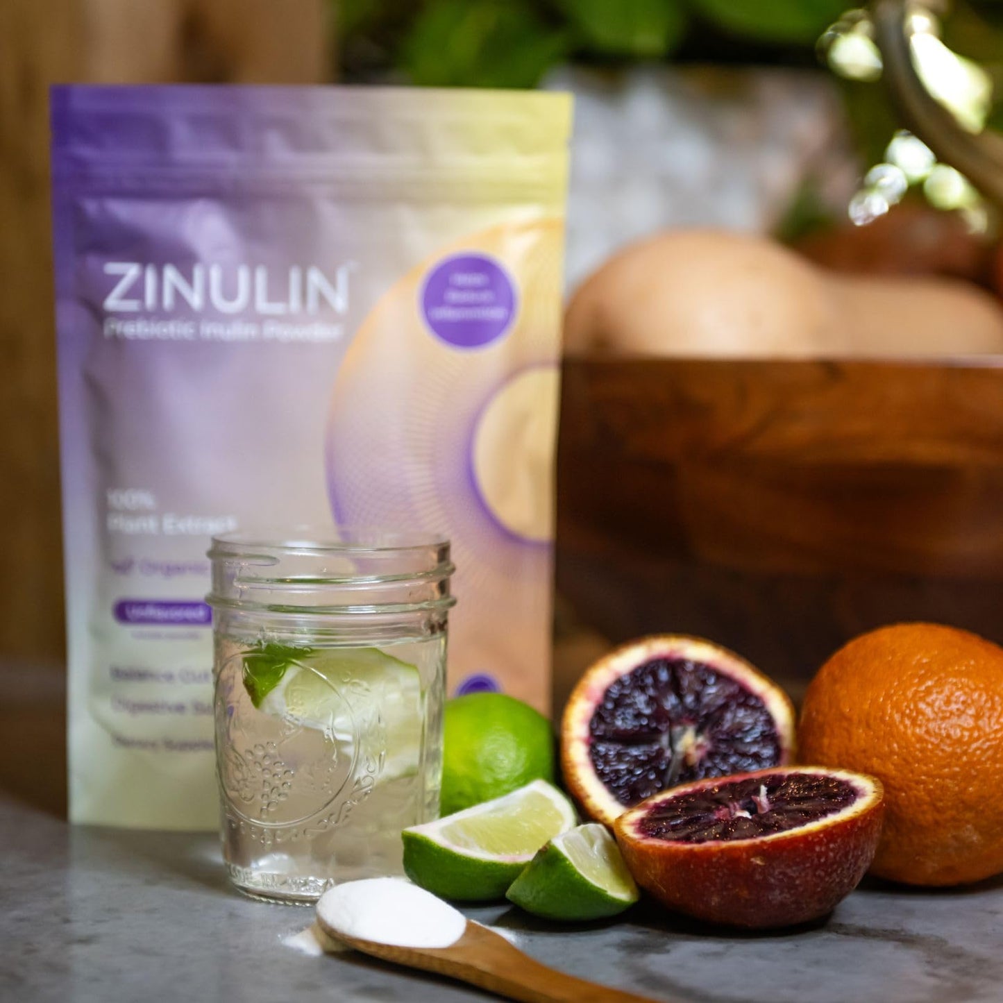 Zinulin Organic Inulin Powder, 7.78 oz