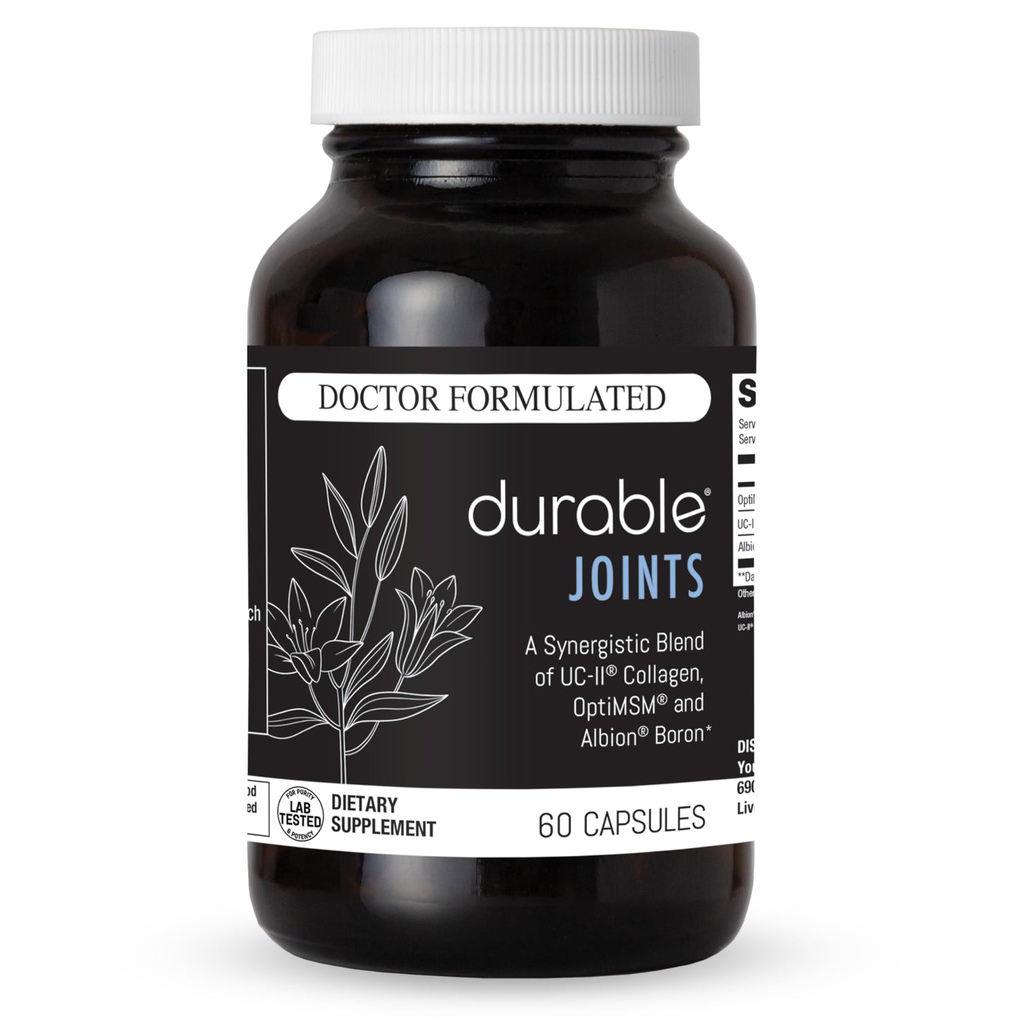 Durable Joints with UC-II Collagen & MSM Capsules, 60 Capsules
