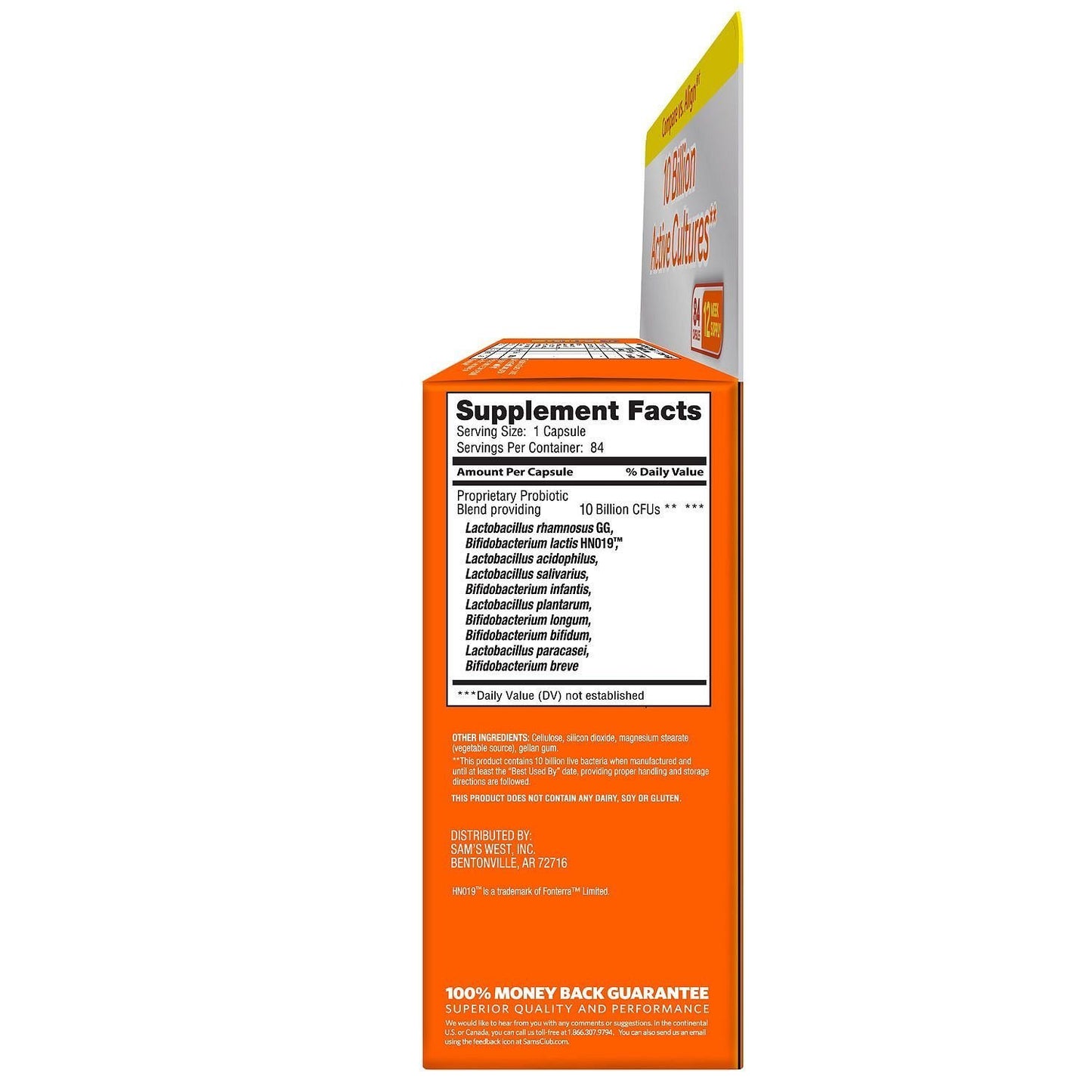 Member's Mark 5X Probiotic Digestive Care Supplement Capsules 84 Count