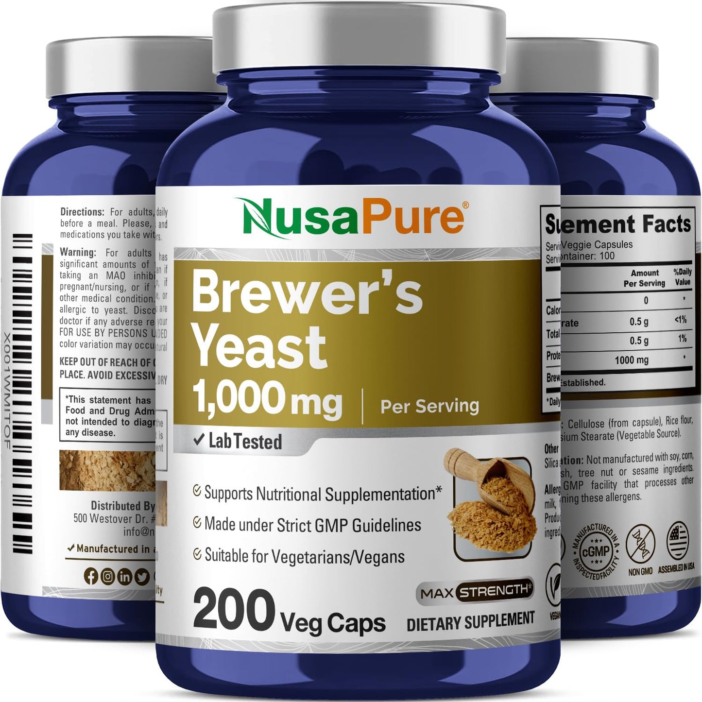 NusaPure Brewer's Yeast Capsule 200 Capsules