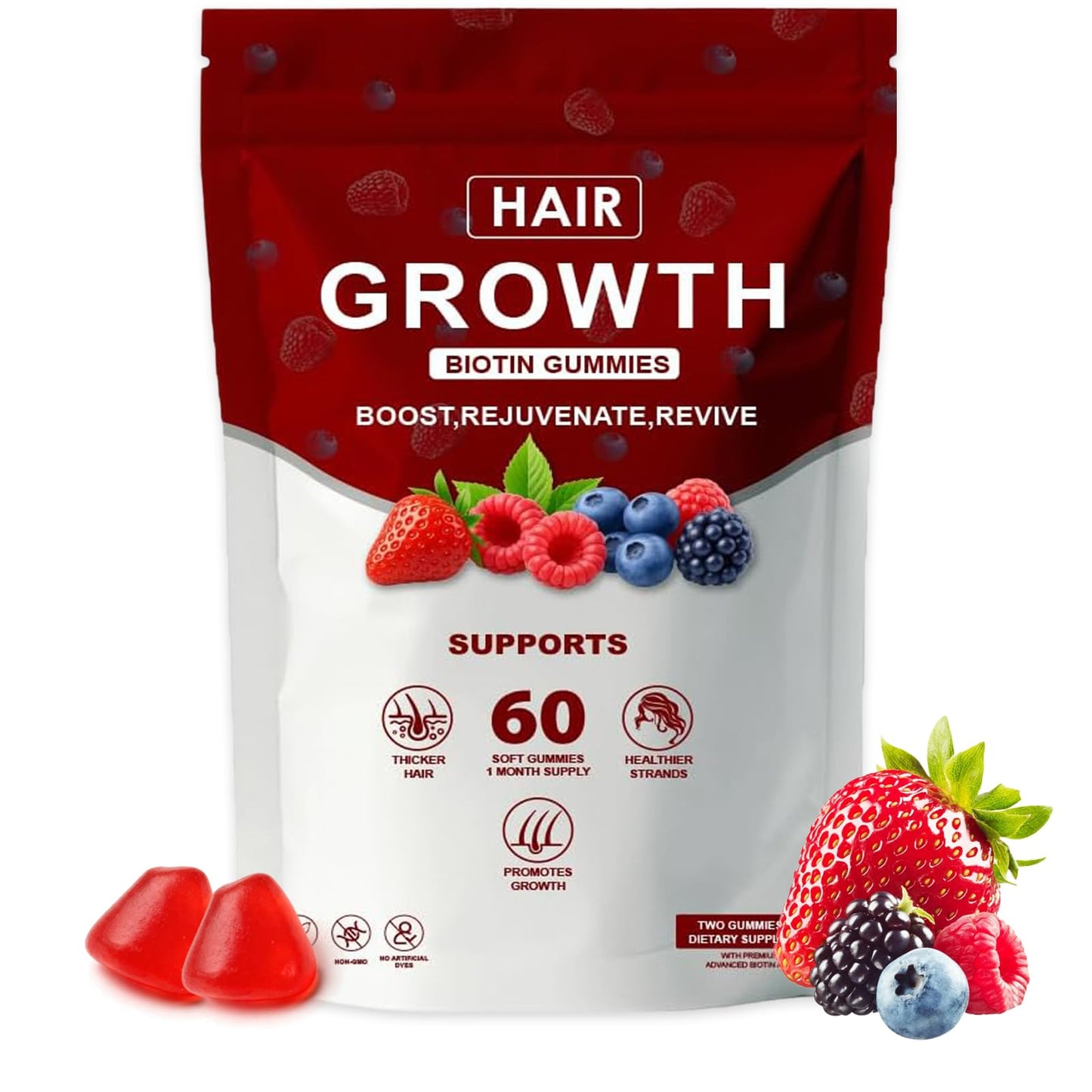 WOVOEO Hair Growth Vitamins Tablet, 1 Count