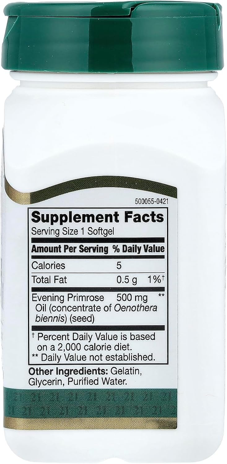 21st Century Evening Primrose Oil 500mg Softgel 1 Count