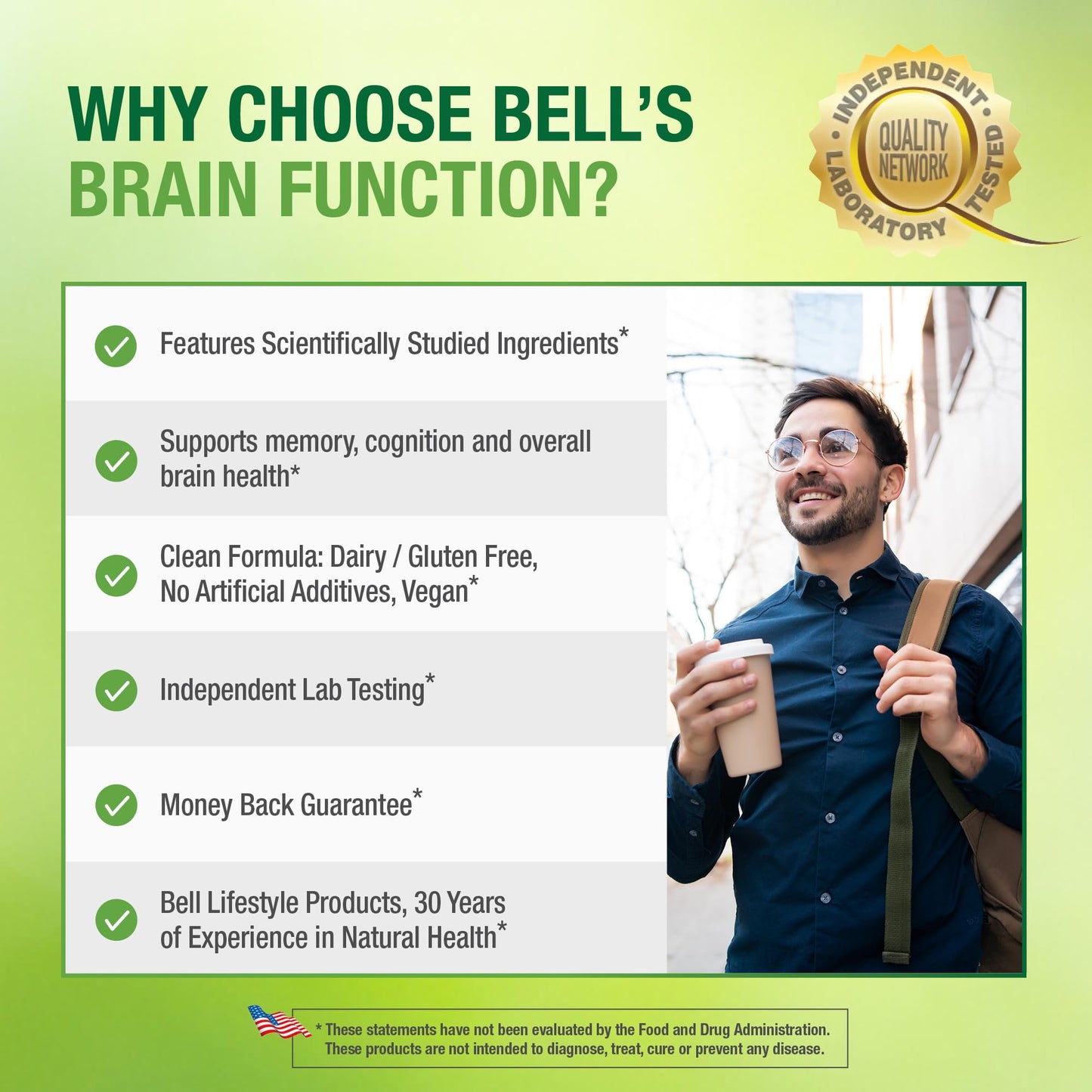 Bell Brain Function Lifestyle Capsule, 60 Count