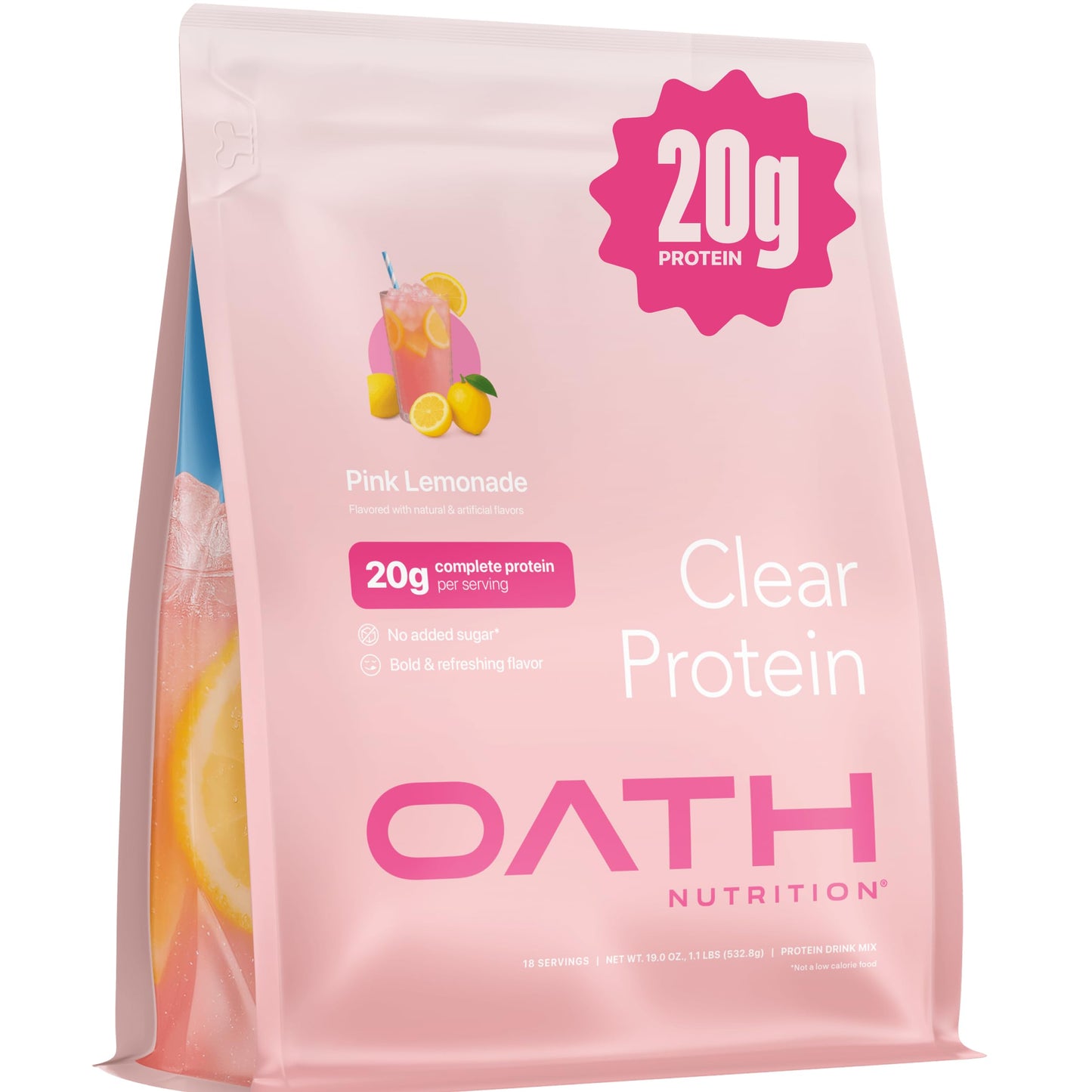 Oath Nutrition Clear Whey Isolate Protein Powder 11.85 oz
