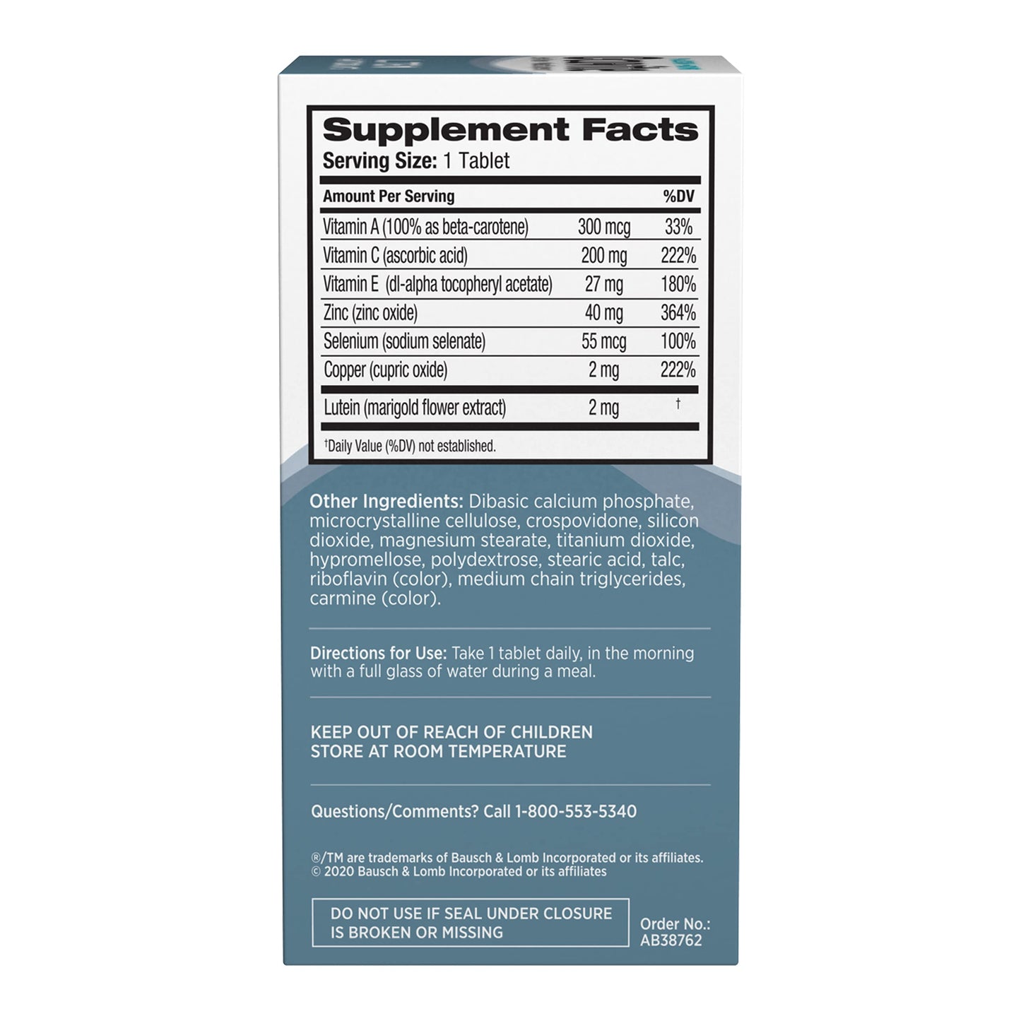 Ocuvite Vitamin & Mineral Supplement with Lutein, 360 Tablets