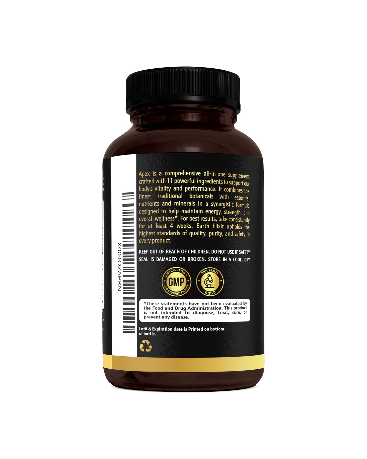 Earth Elixir Apex Testosterone Supplement for Men Capsule, 90 Capsules