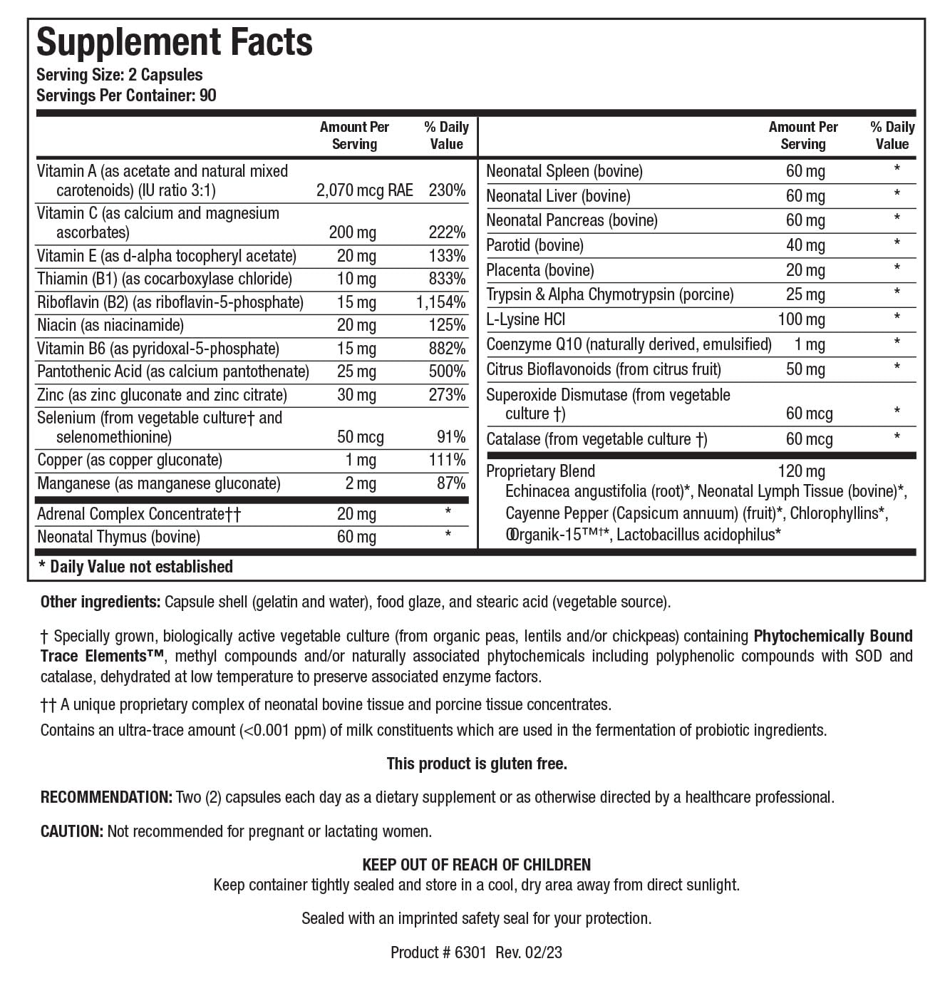 BIOTICS RESEARCH Bio Immunozyme Forte Multivitamin Capsules 180 Capsules