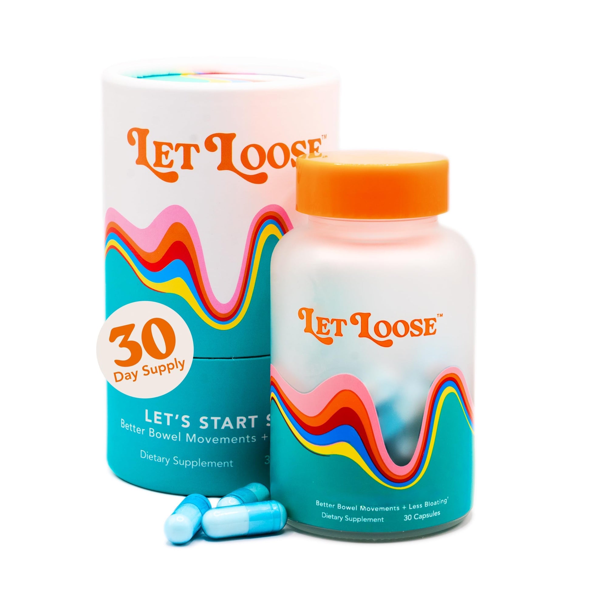 Let Loose Daily Constipation Relief Capsule, 30 Capsules