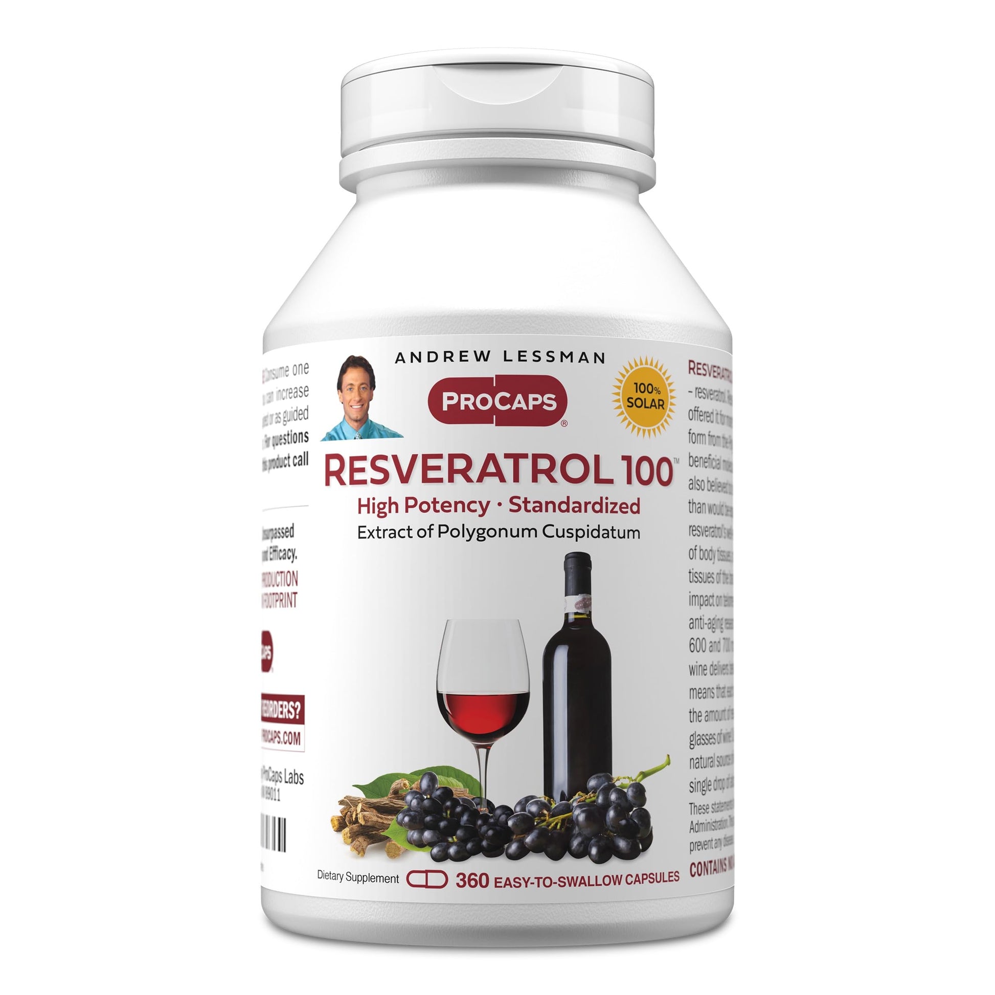 ANDREW LESSMAN Resveratrol-100mg 360 Capsules