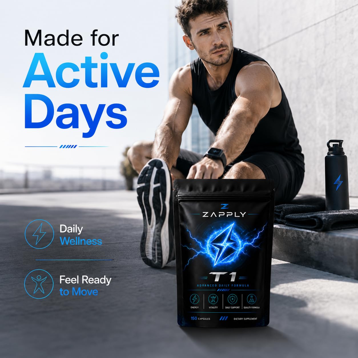 Zapply T1 Vitamin Supplement Capsules, 1 Count