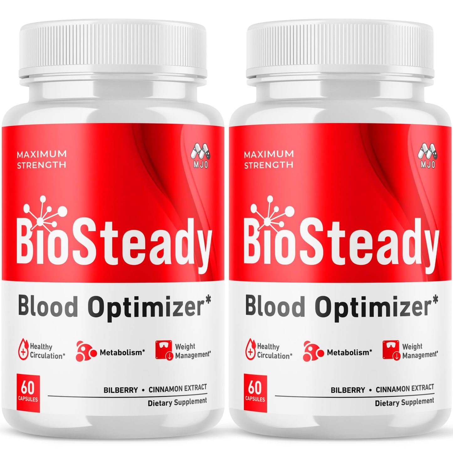 MJO Biosteady Blood Optimizer Capsules, 120 Capsules