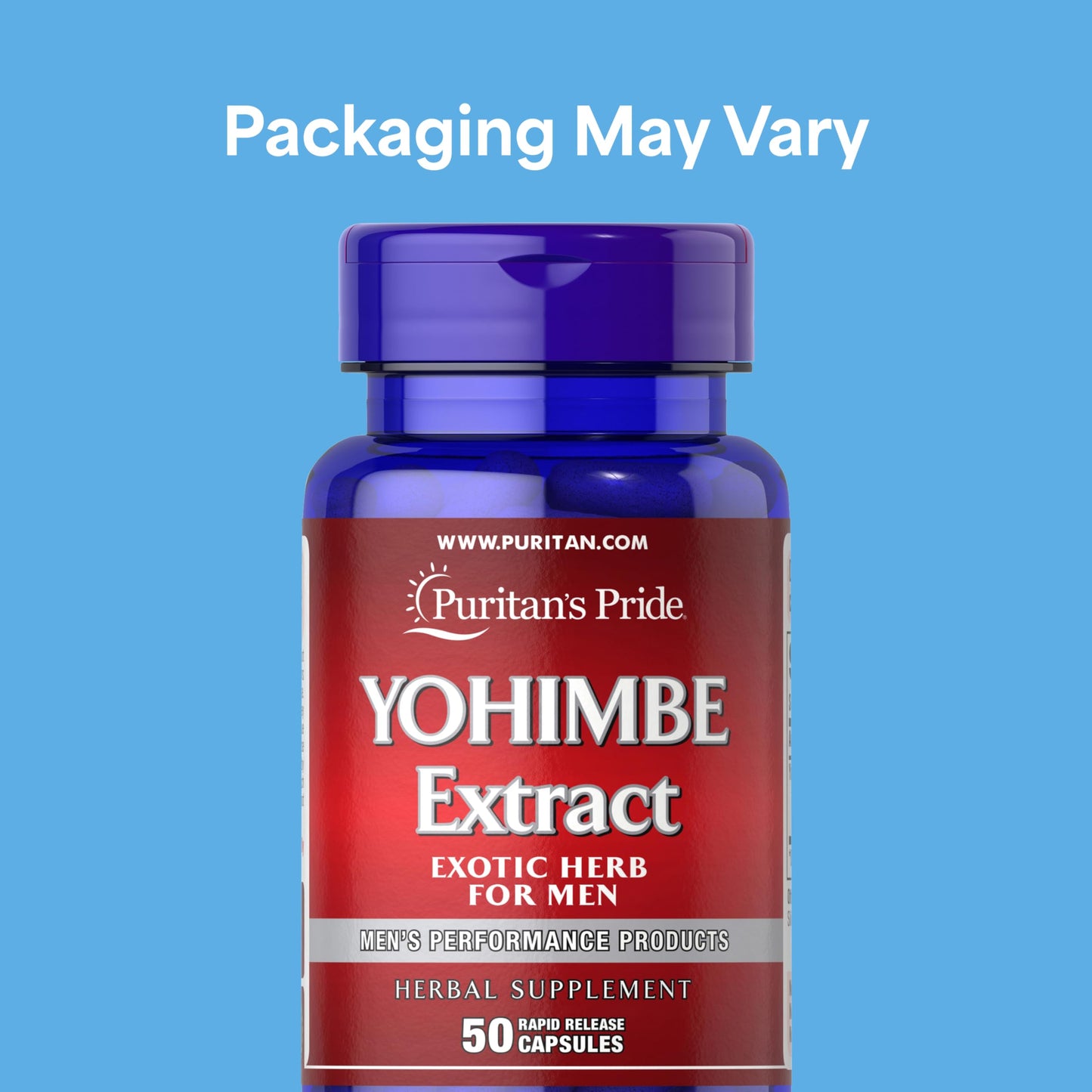 Puritan's Pride Yohimbe Exotic Herb for Men 250 mg Capsules, 50 Count