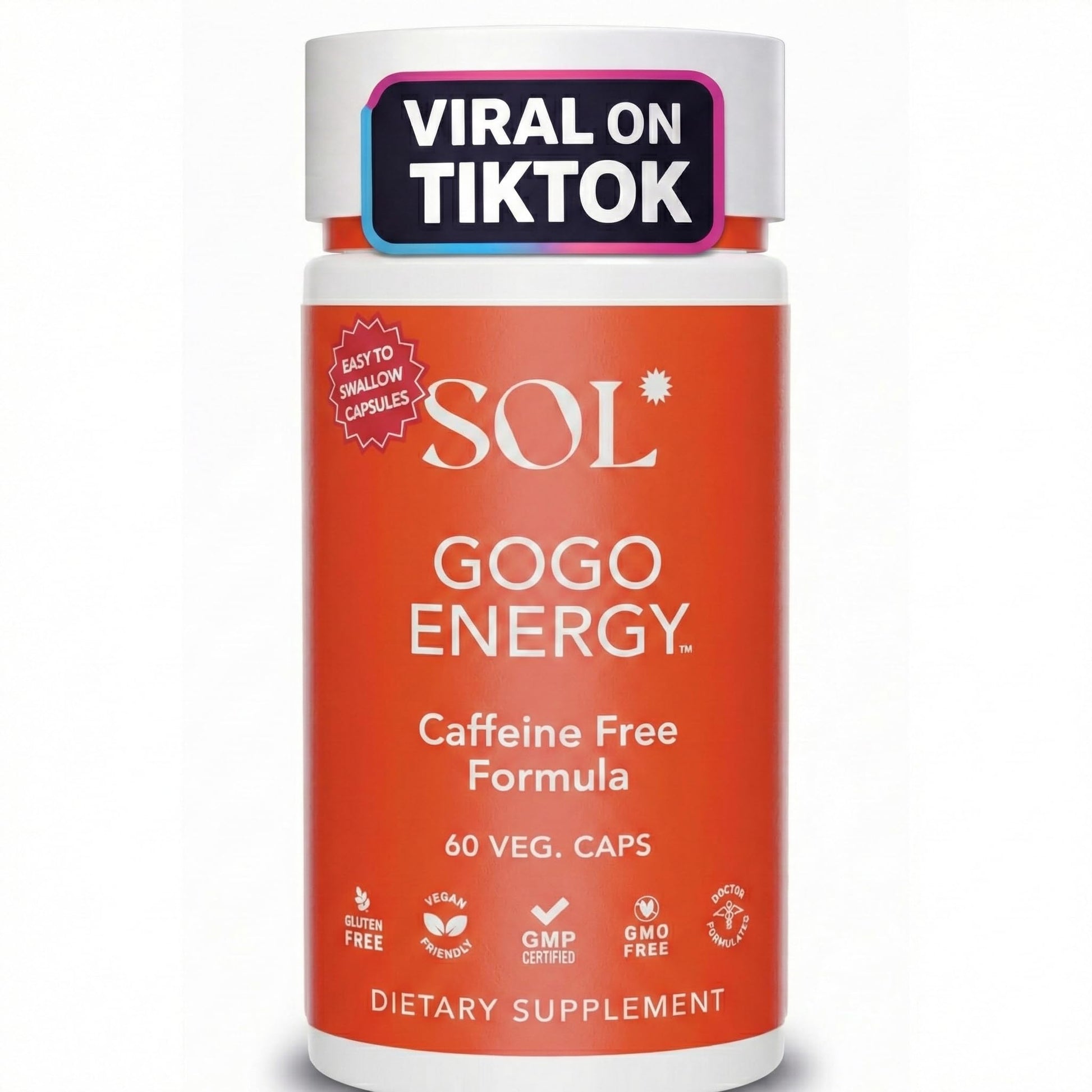 Sol Nutrition GoGo Energy Supplement Capsule 60 Count