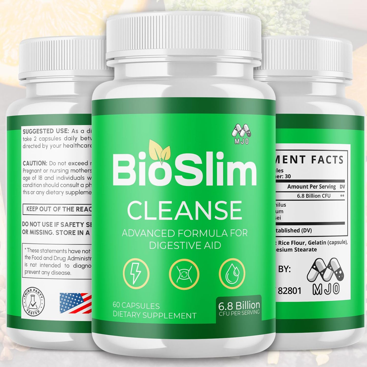 MJO Bioslim Cleanse Capsules 300 Capsules