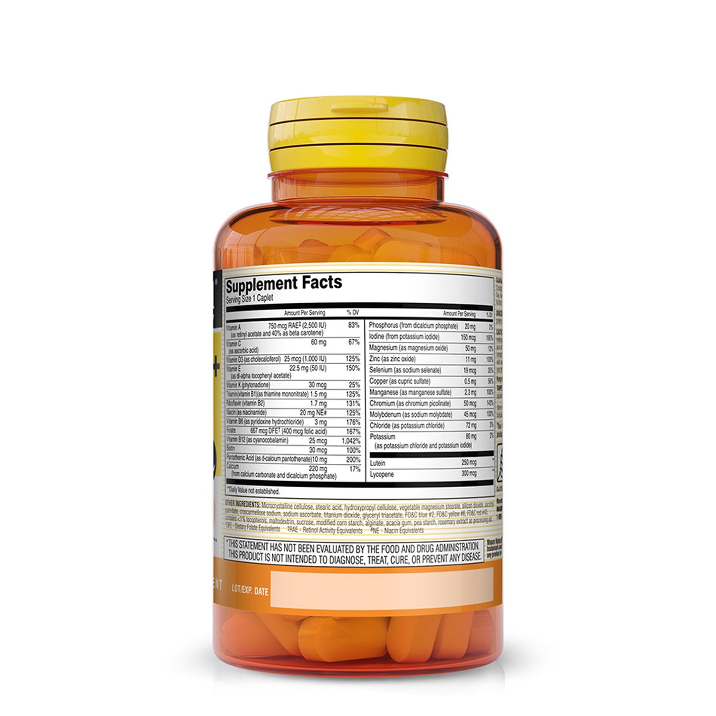 Mason Natural Vitrum 50+ Adult-Multi Iron Free Caplet, 1 Count