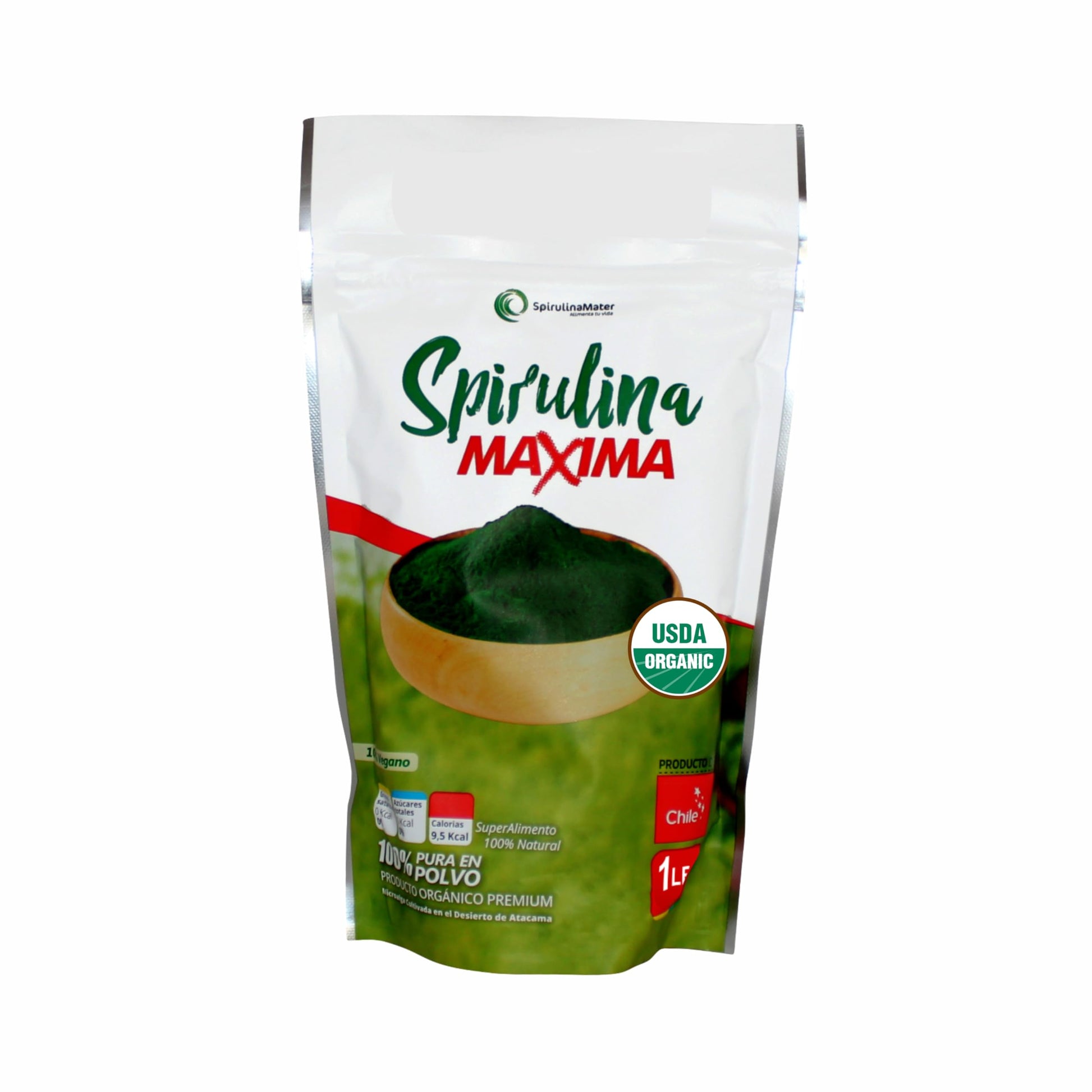 SpirulinaMater Organic Spirulina Powder 16 oz