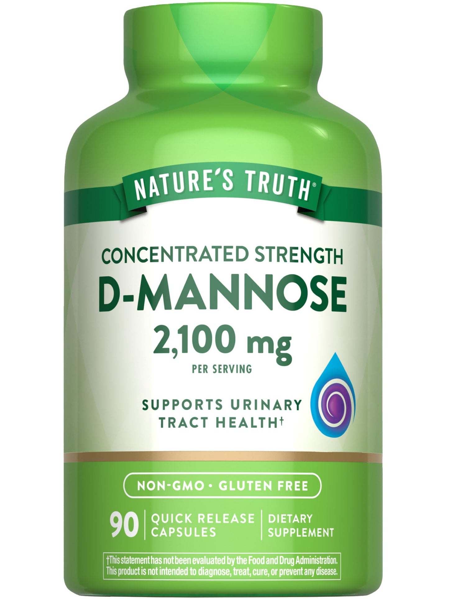 Nature's Truth D-Mannose Capsules 90 Count