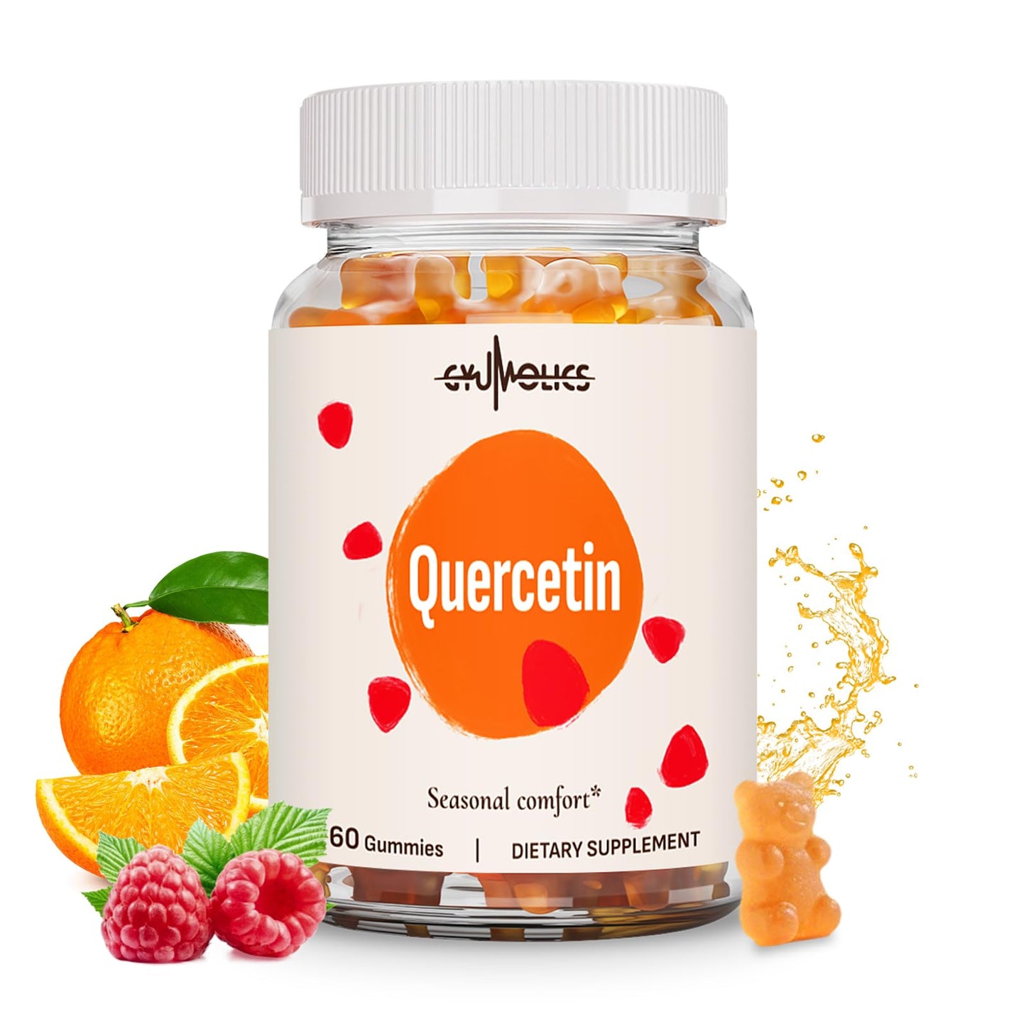 Gyumolics Quercetin 500mg Gummies for Kids, 60 Gummies