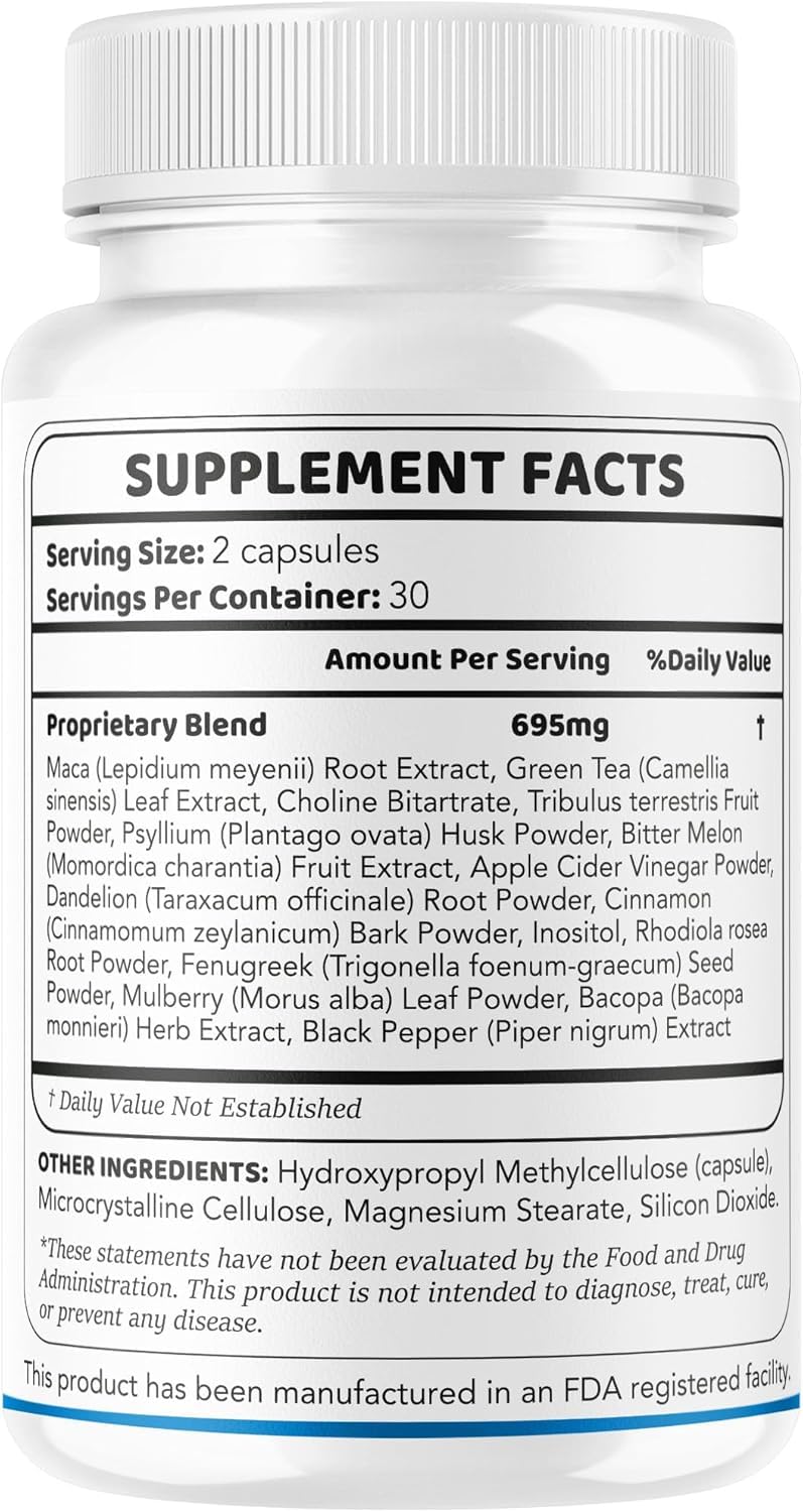 Valdivia Metabolyn Capsules - Original Metabolyn All Natural Advanced Formula Supplement Support Health - Maximum Strength, Daily Premium for Overall Health & Wellness, 60 Capsules