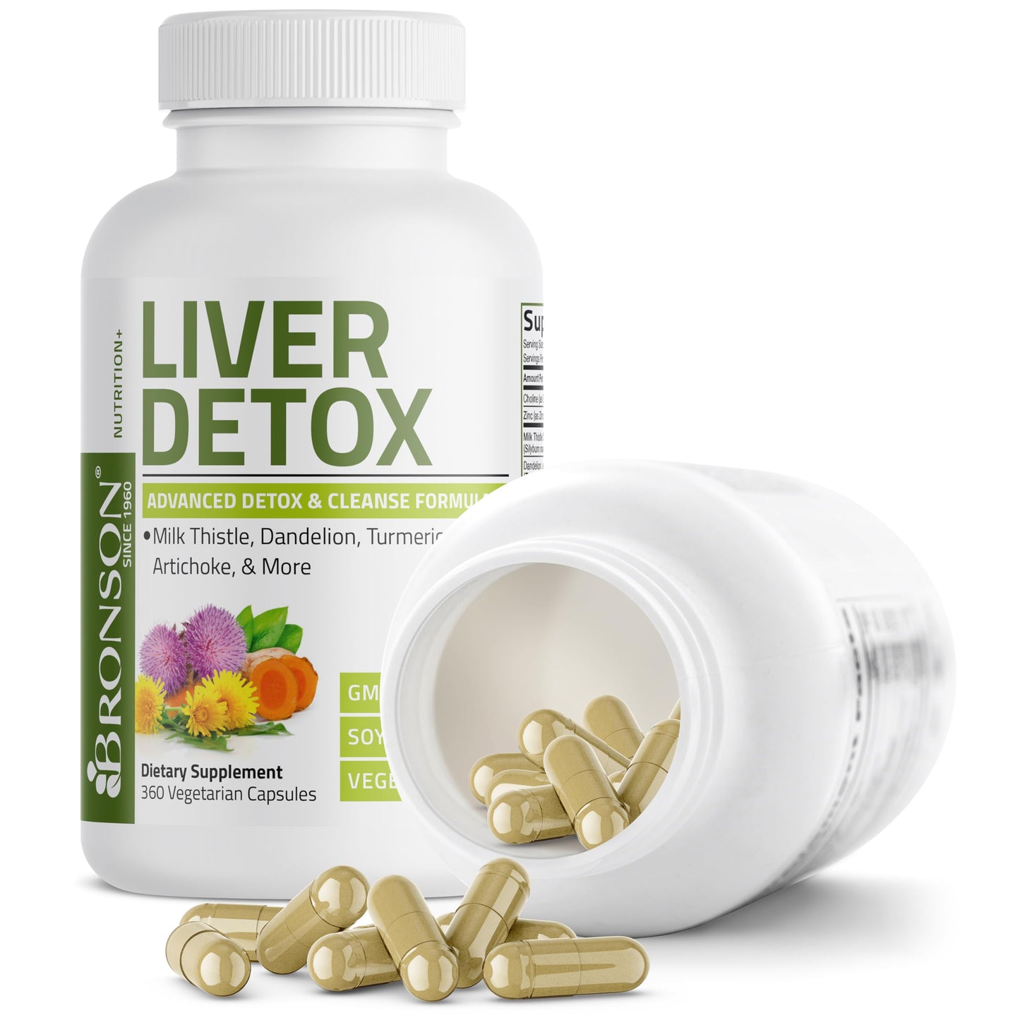 Bronson Liver Detox Advanced Detox & Cleansing Formula 360 Capsules