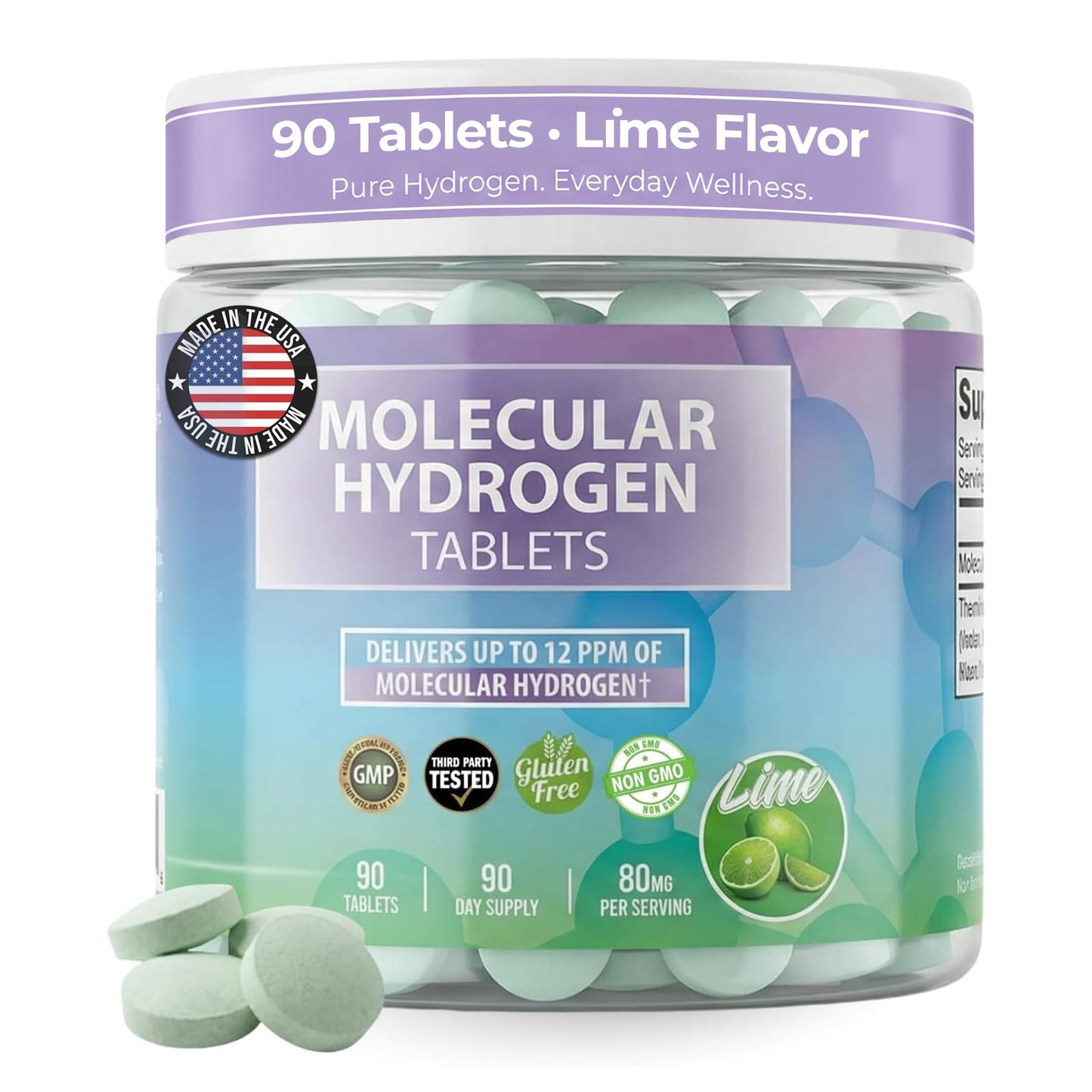 BODY C.E.O. EXECUTIVE OF SUPPLEMENTS Hydrogen Water Tablets with Magnesium, 90 Tablets
