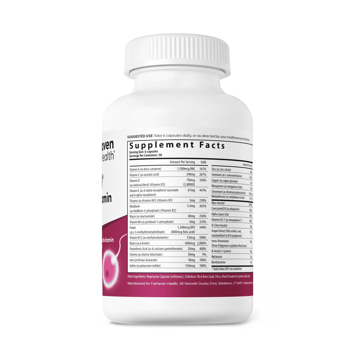 Fairhaven Health FH Pro for Men and Women Combo Capsules, 1 Count