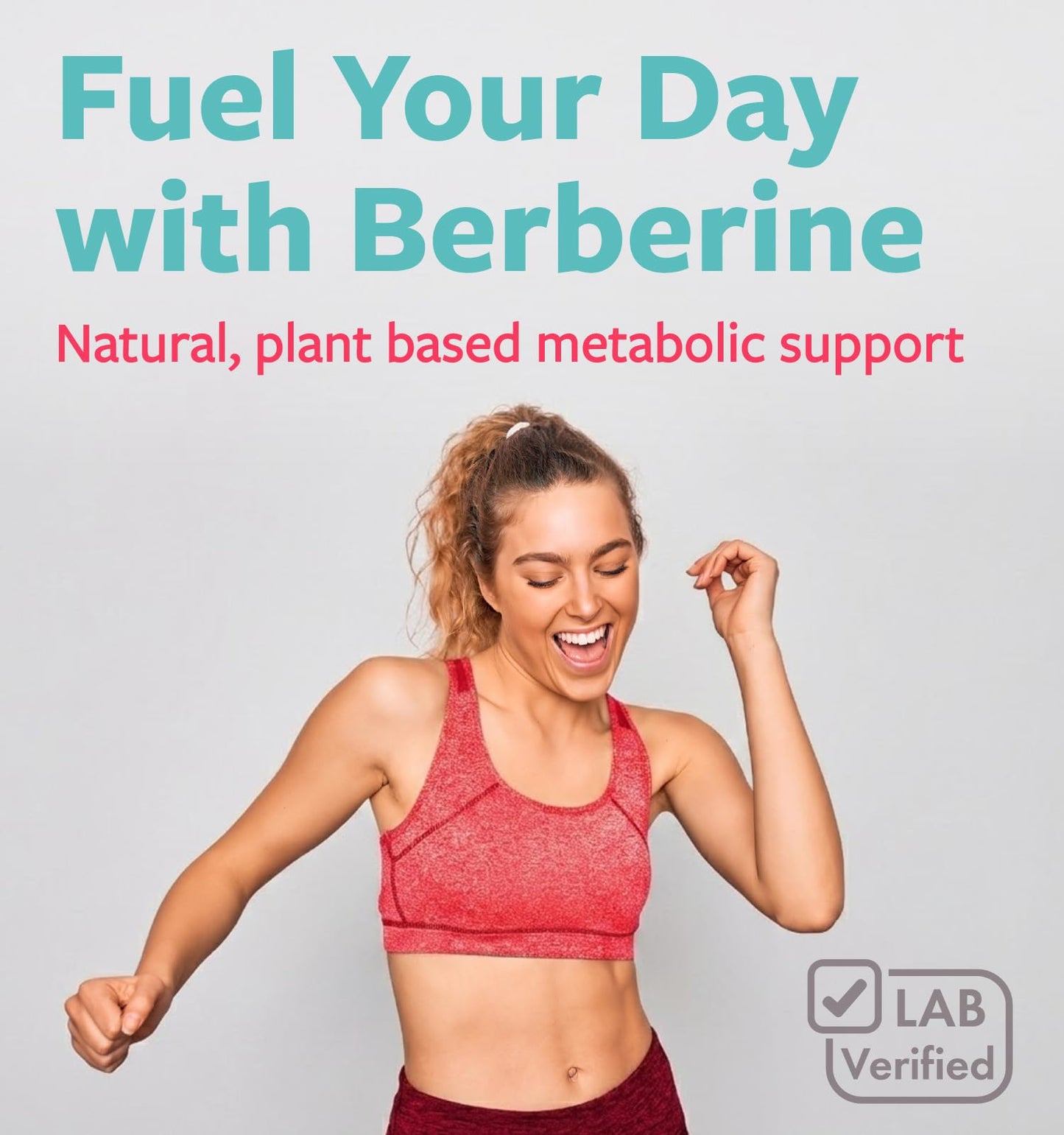 PURE CO Certified Organic Berberine Supplement Capsules 60 Count