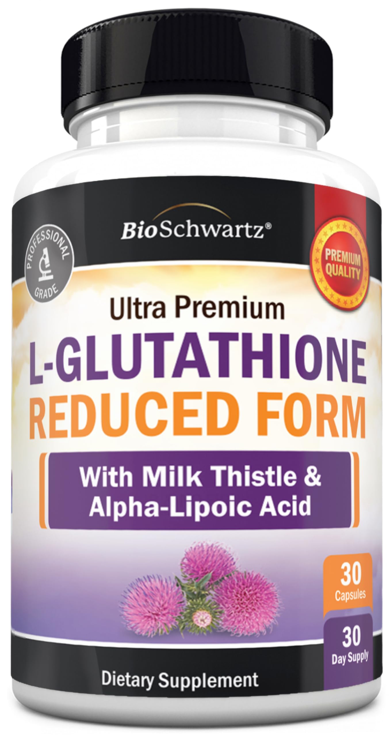 BioSchwartz Reduced Glutathione Supplement 30 Capsules