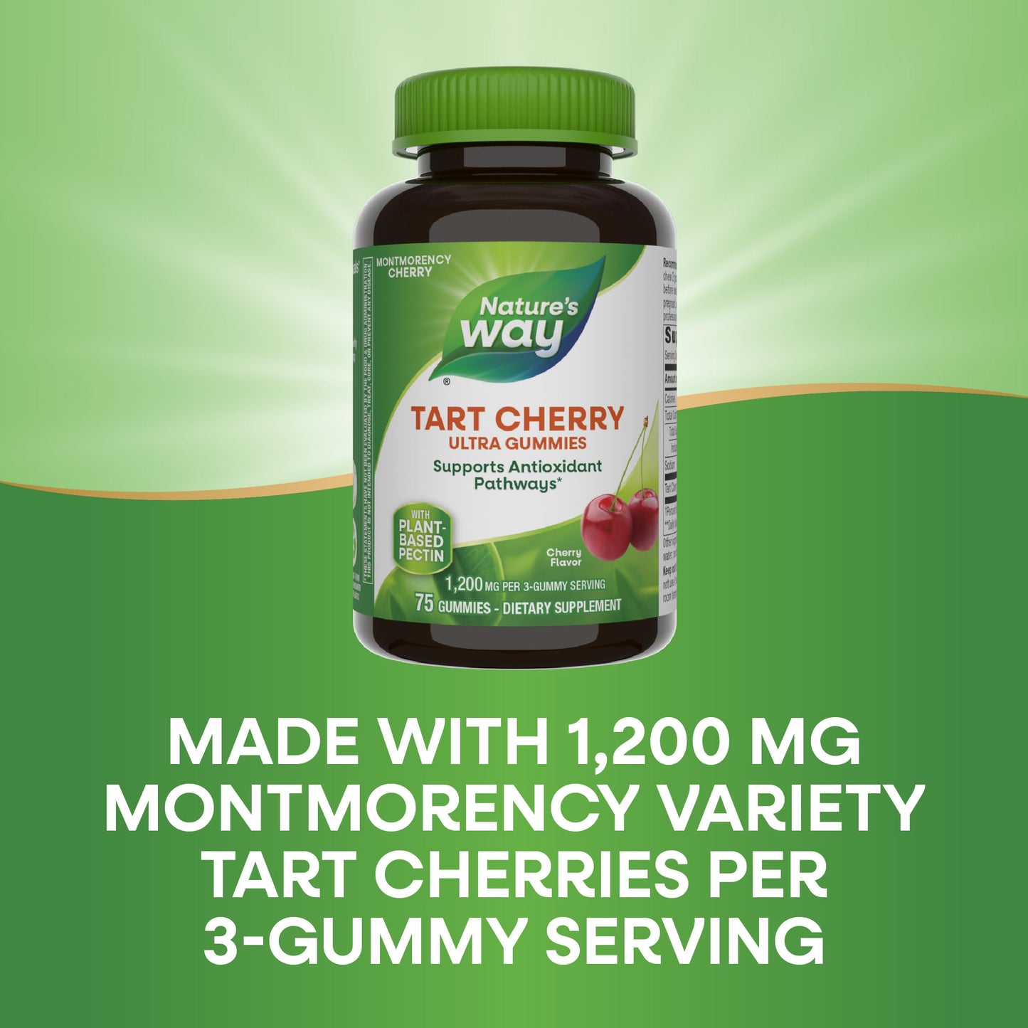 Nature's Way Tart Cherry Ultra Gummies 75 Count