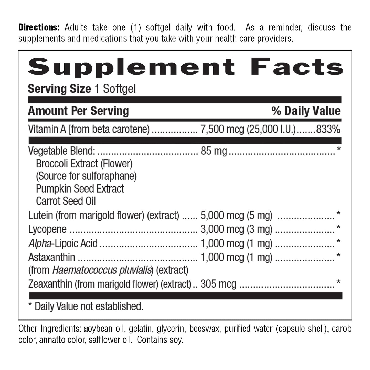 Country Life Carotenoid Complex with Lutein and Lycopene Softgels 60 Count
