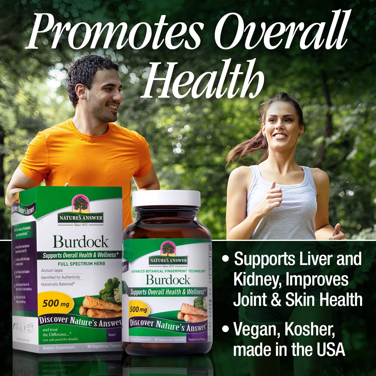 Nature's Answer Burdock Root Capsules 90 Count