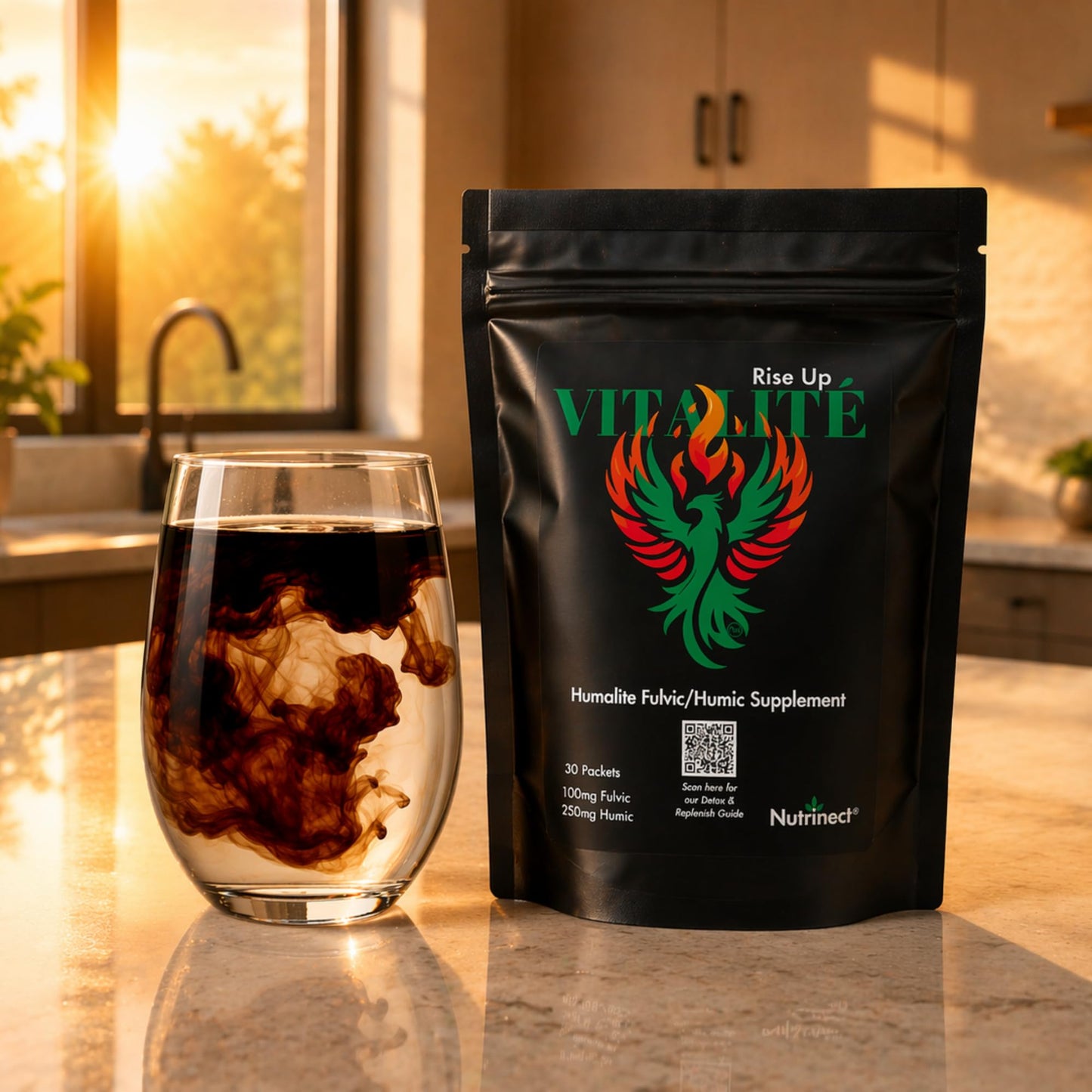 Nutrinect Vitalité Humalite Fulvic and Humic Acid Supplement Powder, 0.4 oz