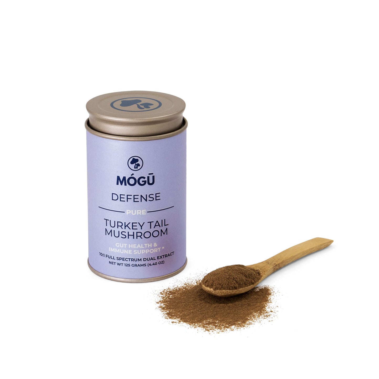 MÓGU MUSHROOMS Defense Organic Turkey Tail Mushroom Powder, 4.4 oz