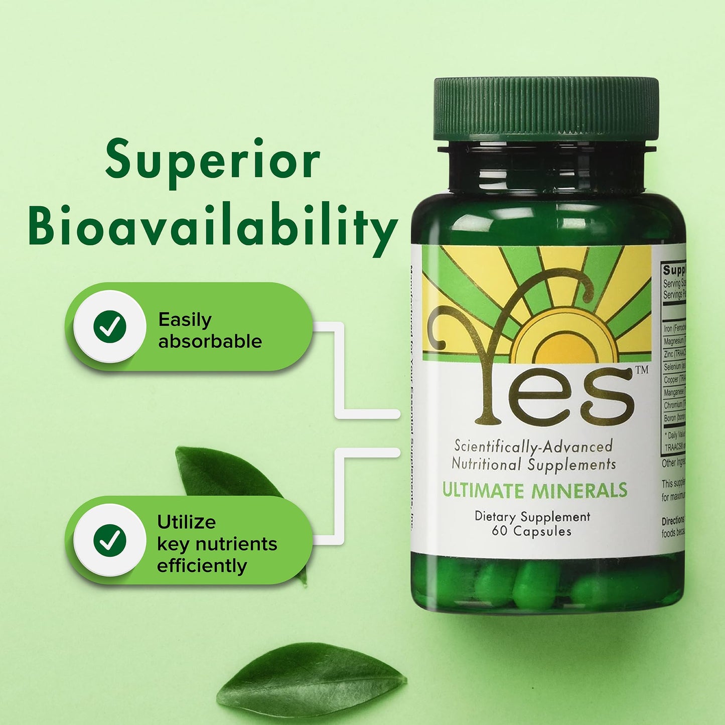 ULTIMATE EFAs Chelated Magnesium & Zinc Multimineral (TRAACS), 60 Capsules