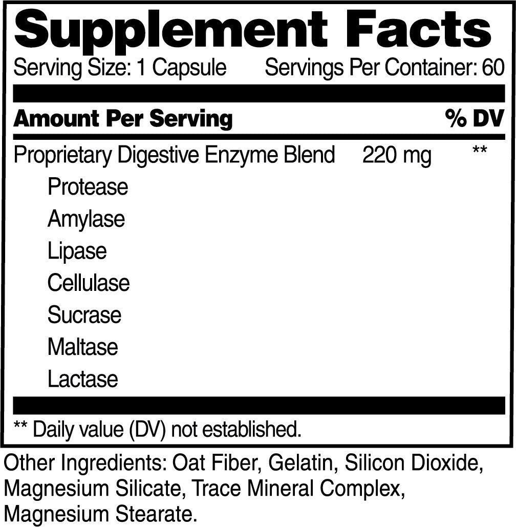21st Century Digestive Enzymes Proprietary Enzyme Blend Capsule 60