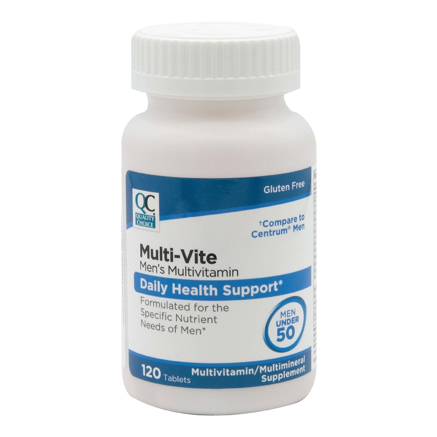 Quality Choice Mens Multi-Vite Multivitamin Tablets, 120 Tablets
